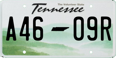 TN license plate A4609R