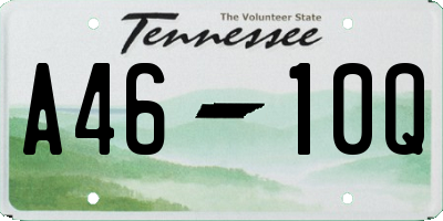 TN license plate A4610Q