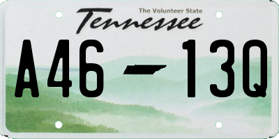 TN license plate A4613Q