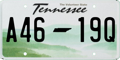 TN license plate A4619Q