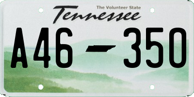 TN license plate A4635O