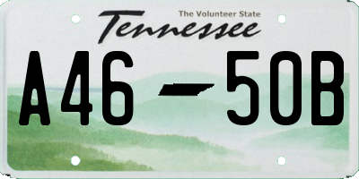 TN license plate A4650B