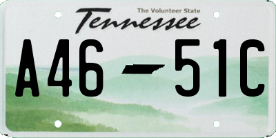 TN license plate A4651C