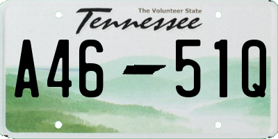 TN license plate A4651Q