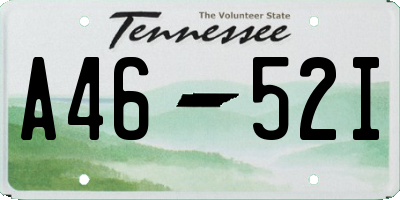 TN license plate A4652I