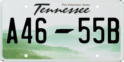 TN license plate A4655B