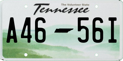 TN license plate A4656I