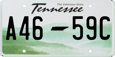 TN license plate A4659C