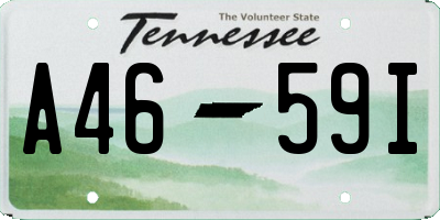 TN license plate A4659I