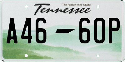 TN license plate A4660P