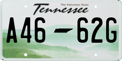 TN license plate A4662G
