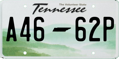 TN license plate A4662P
