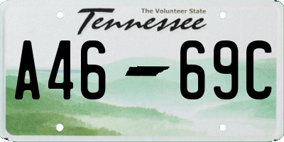 TN license plate A4669C