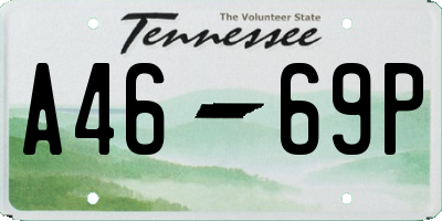 TN license plate A4669P