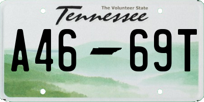 TN license plate A4669T