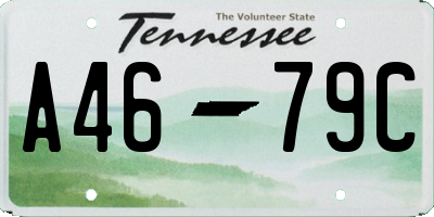 TN license plate A4679C