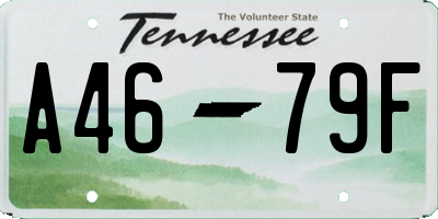 TN license plate A4679F