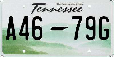 TN license plate A4679G