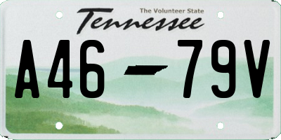 TN license plate A4679V