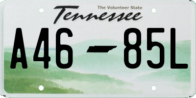 TN license plate A4685L