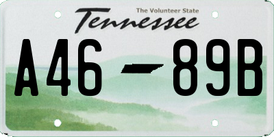 TN license plate A4689B