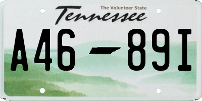 TN license plate A4689I