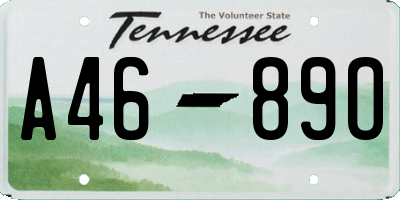 TN license plate A4689O