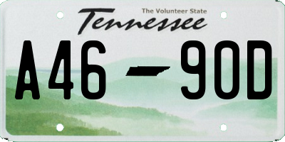 TN license plate A4690D