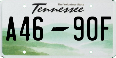 TN license plate A4690F