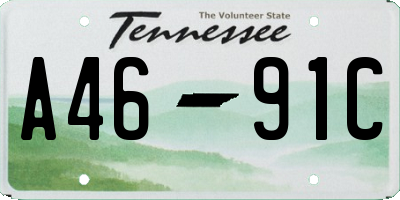 TN license plate A4691C