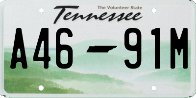 TN license plate A4691M