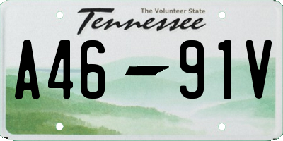 TN license plate A4691V