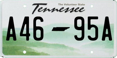 TN license plate A4695A