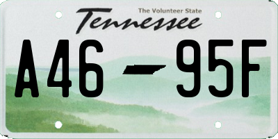 TN license plate A4695F