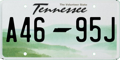 TN license plate A4695J