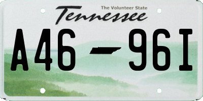 TN license plate A4696I