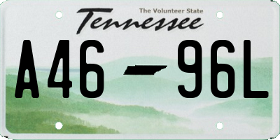 TN license plate A4696L