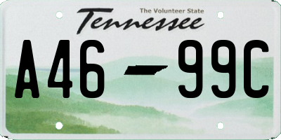 TN license plate A4699C