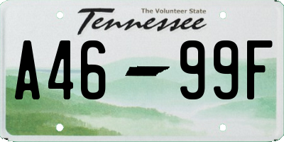 TN license plate A4699F