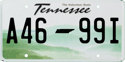 TN license plate A4699I