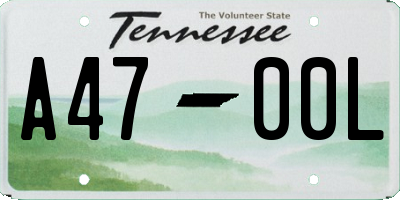 TN license plate A4700L