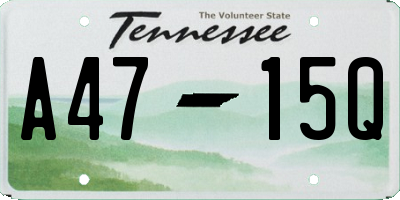 TN license plate A4715Q