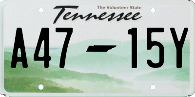 TN license plate A4715Y
