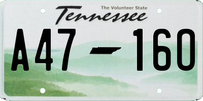 TN license plate A4716O