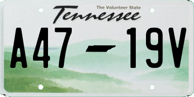 TN license plate A4719V