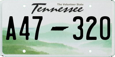 TN license plate A4732O