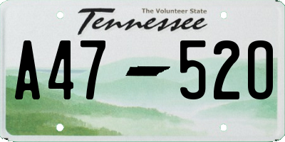TN license plate A4752O
