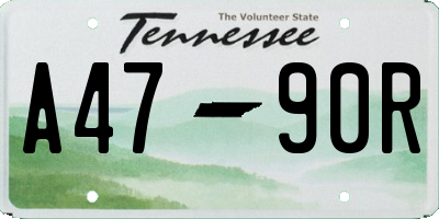 TN license plate A4790R