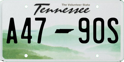 TN license plate A4790S