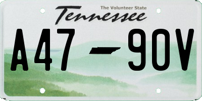 TN license plate A4790V